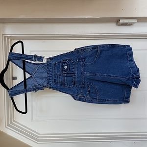 Squeeze denim shortalls